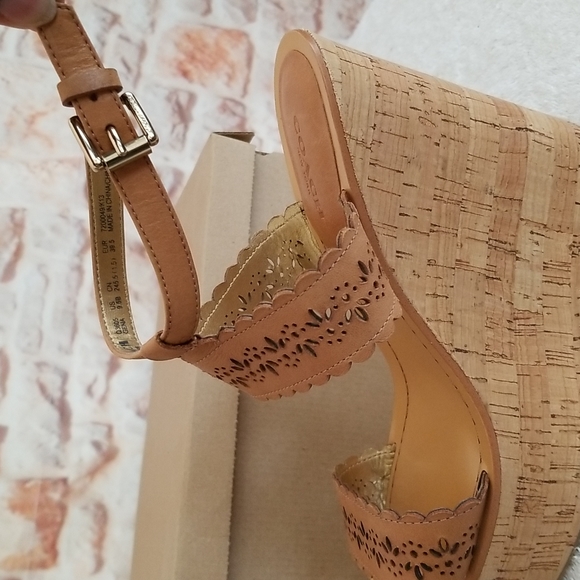 New Coach Gena Wedge Sandal - Picture 9 of 10